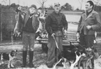 L-R: William Edmond Stanley, Mr. Peppers and Carter Stanley.