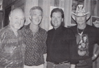 The Station Inn release party. L-R: Sonny Curtis, Paul Craft, Charlie Sizemore, Jerry Chestnut. Photo by Alan L. Mayor.