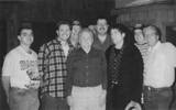 L-R: (Front) John Rigsby, Steve Sparkman, Ralph, Bob Dylan, Jack Cooke. (Back) Producer Bil VornDick, Asst. Engineer Chad Hailey (hidden), James Alan Shelton, James Price.