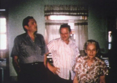 Still from Norma Fannin's home movie footage of Carter, Ralph and their mother Lucy.