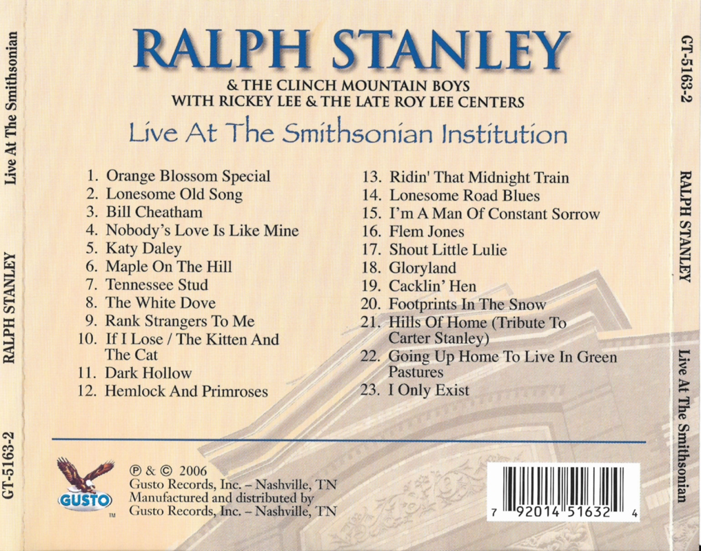 Ralph Stanley – Live At The Bottom Line (June 12th, 2002) (2017