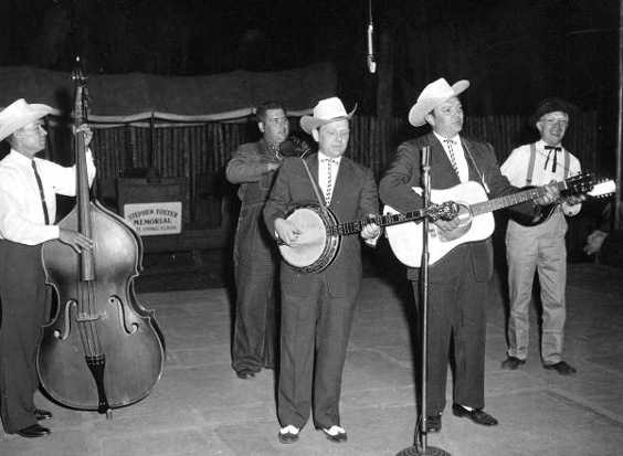 Suwanne River Jamboree 1959. L-R: unknown, Chubby Anthony, Ralph, Carter, Al Elliot